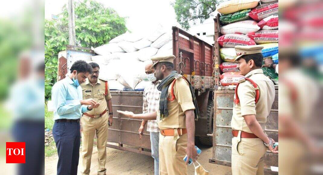Chittoor police seize 34 tons PDS rice being smuggled to Karnataka | Vijayawada News - Vimarsana News
