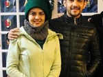 New lovely pictures of Aditya Narayan and Shweta Agarwal enjoying Shikara ride in Kashmir