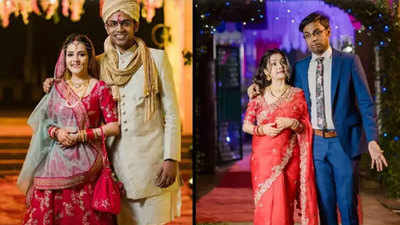 Sulagna Panigrahi exchanges wedding vows with comedian Biswa Kalyan Rath