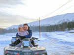 Aditya Narayan & wife Shweta enjoy snow bike ride on their honeymoon