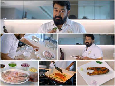 Video: Mohanlal cooks some Sea bass; shares the recipe with fans