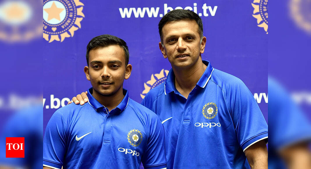 India need someone like Rahul Dravid on overseas tours to help youngsters like Prithvi Shaw, says Monty P - Times of India