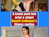 A sneak peek into actor and singer Deepti Sadhwani's fitness routine