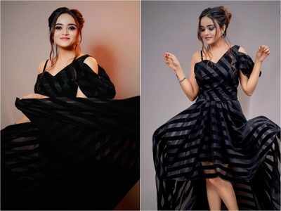 Sangarsha actress Tejaswini Shekar dazzles in this black dress: see pics