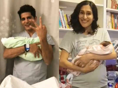Karanvir Bohra, Teejay Sidhu and twins Bella Vienna rejoice their new family member; share feelings with adorable picture and videos