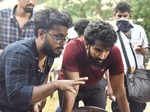 Shooting spot stills from Aadhi's 'Clap' in Chennai