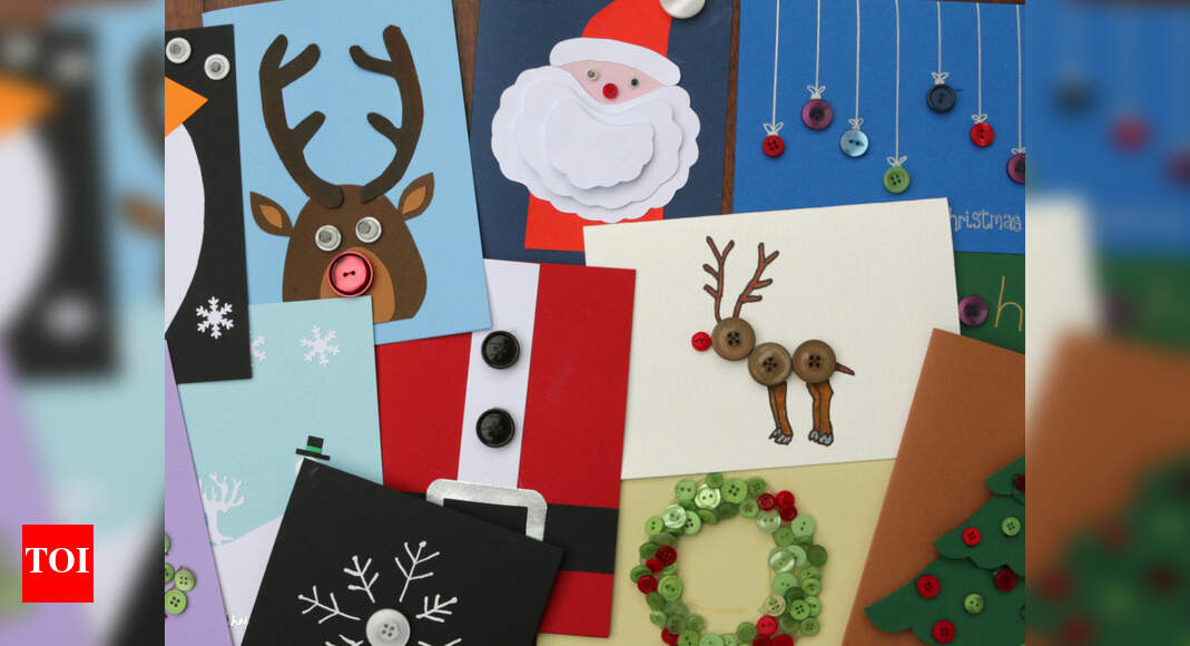 Merry Christmas Greeting Card: How to make Christmas card at home ...