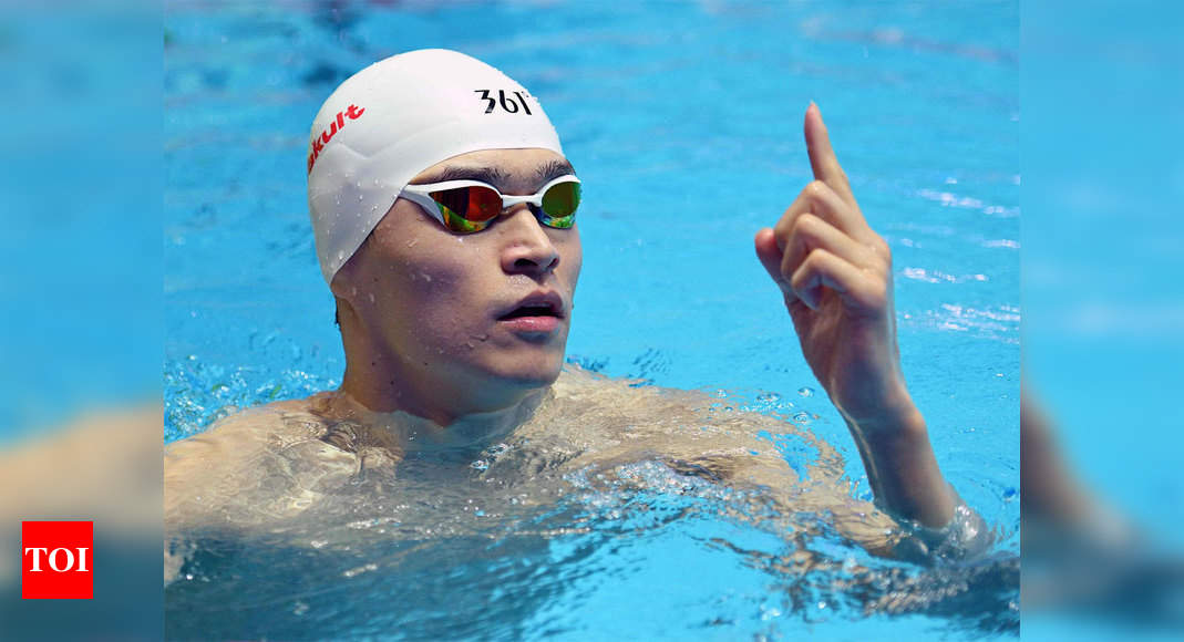 Chinese Star Swimmer Sun Yang S 8 Year Doping Ban Overturned More Sports News Times Of India