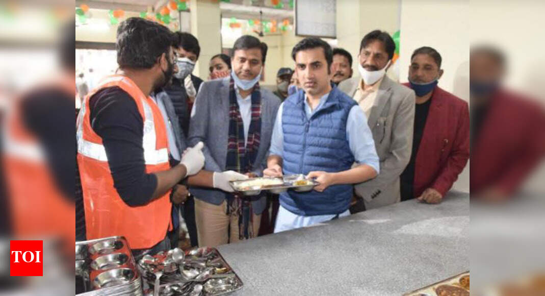 Re 1 meal in Gautam Gambhir's canteen in East Delhi Delhi News