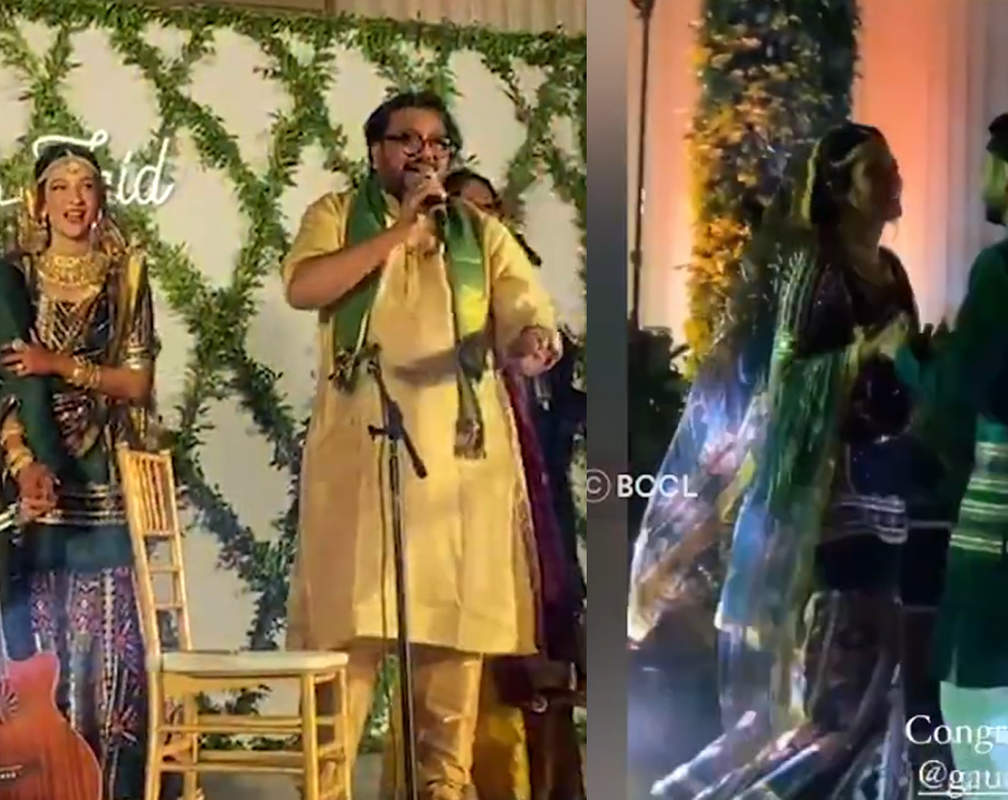 
Gauahar Khan and Zaid Darbar's romantic dance as Ismail Darbar sings his iconic song 'Tadap Tadap Ke'
