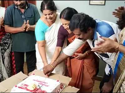 Team Santhwanam celebrates Christmas with a cake cutting; watch video