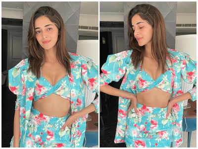 Ananya Panday surely knows how to glow in tropical prints with perfection