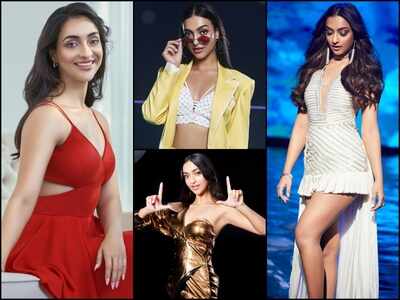 Amrin Qureshi looks breathtaking in these BTS stills from the sets of ‘Bad Boy’ in Hyderabad