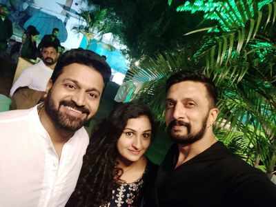 "Keep inspiring us, sir" says Rishab Shetty to Sudeep as eager fans urge the two to work together