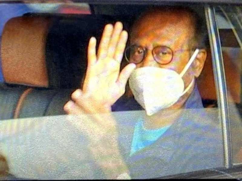 Rajinikanth Gets Discharged From Hospital, Greets Fans On His Way Home ...