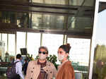 Photos of celebrities at airport