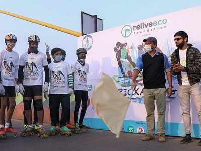 City skaters indulge in Pickating to keep the city garbage free