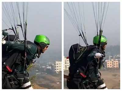 Watch: Amey Wagh shares a glimpse from his paragliding session; says 'Learning to fly high'