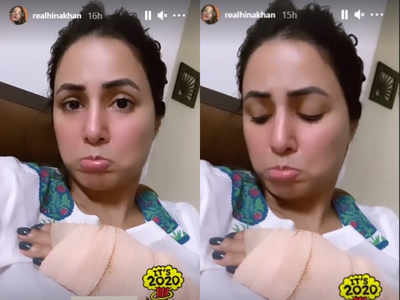 Hina Khan gets her left hand injured; posts a picture of the bandage on social media