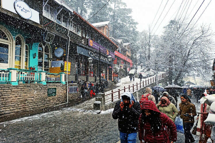 Postcards From Snow cladded Shimla Times Of India Travel