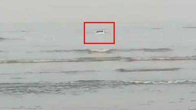 Car found floating in sea in Maharashtra's Vasai