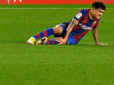 Barcelona's Coutinho to undergo knee surgery, says club