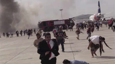 Yemen airport blasts kill 26 as government plane arrives