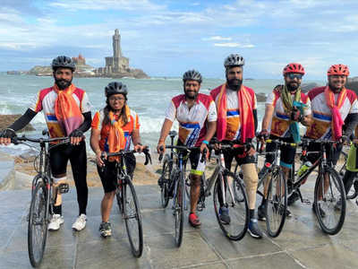 Beating COVID-19 challenges, Indian para cyclists complete cycle ride from Kashmir to Kanyakumari