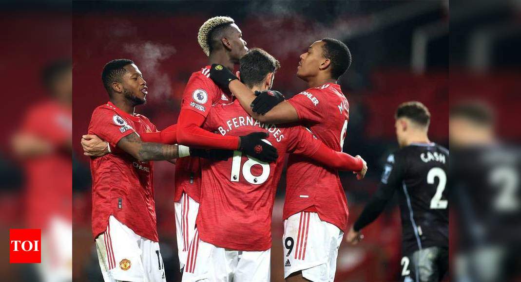 Manchester United close in on Liverpool with 2-1 win over Aston Villa | Football News - Times of ...