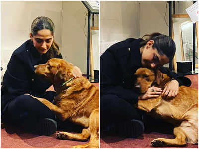 Sonam Kapoor introduces fans to her cute co-star on the sets of ‘Blind’; Zoya Akhtar is all hearts