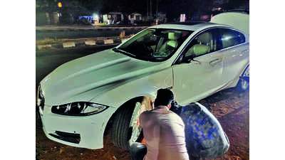 Jaguar driven by doctor kills pedestrian in Udupi