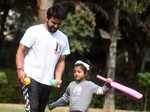 These pictures prove former cricketer Suresh Raina is the perfect family man