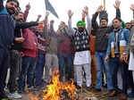 Farmers continue protest amid rain, cold