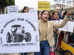 Farmers continue protest amid rain, cold