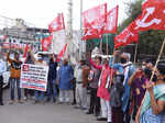 Farmers continue protest amid rain, cold