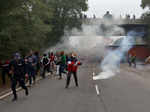 Farmers continue protest amid rain, cold