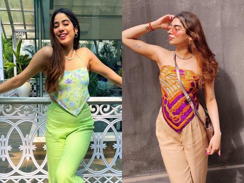 Fashion face-off: Janhvi or Khushi - which Kapoor sister aced the scarf top trend?