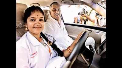 Sangareddy branch of SC corporation drives in She Cabs