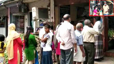 Chennai: People queue up at PDS shop to get Pongal gift hampers