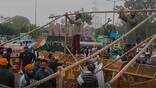 Spirit at Delhi's Chilla border: Protesting farmers install waterproof tents to protect them from rain and cold