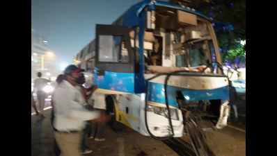 Thane: Bus catches fire, lucky escape for 28 passengers