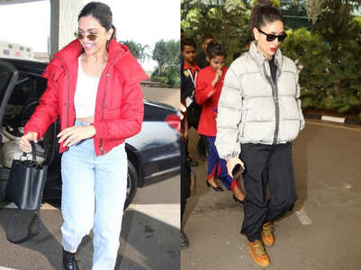 Flaunt puffer jackets this winter like our very stylish Bollywood babes