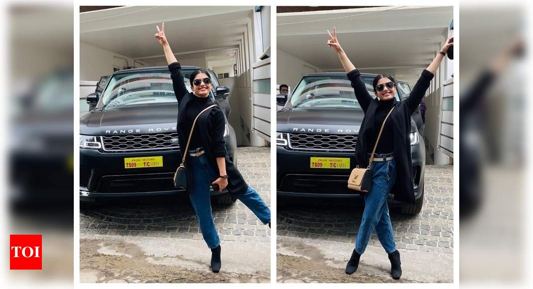 Rashmika Mandanna thanks all her fans for swanky-new Range Rover ...