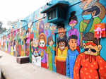 Delhi artists & Finnish embassy collaborate to beautify Khan Market walls
