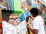 Delhi artists & Finnish embassy collaborate to beautify Khan Market walls