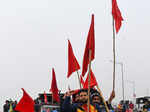 Farmers hold tractor rally at Delhi borders