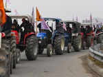 Farmers hold tractor rally at Delhi borders