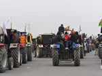 Farmers hold tractor rally at Delhi borders