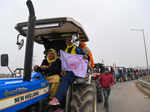 Farmers hold tractor rally at Delhi borders