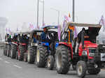 Farmers hold tractor rally at Delhi borders